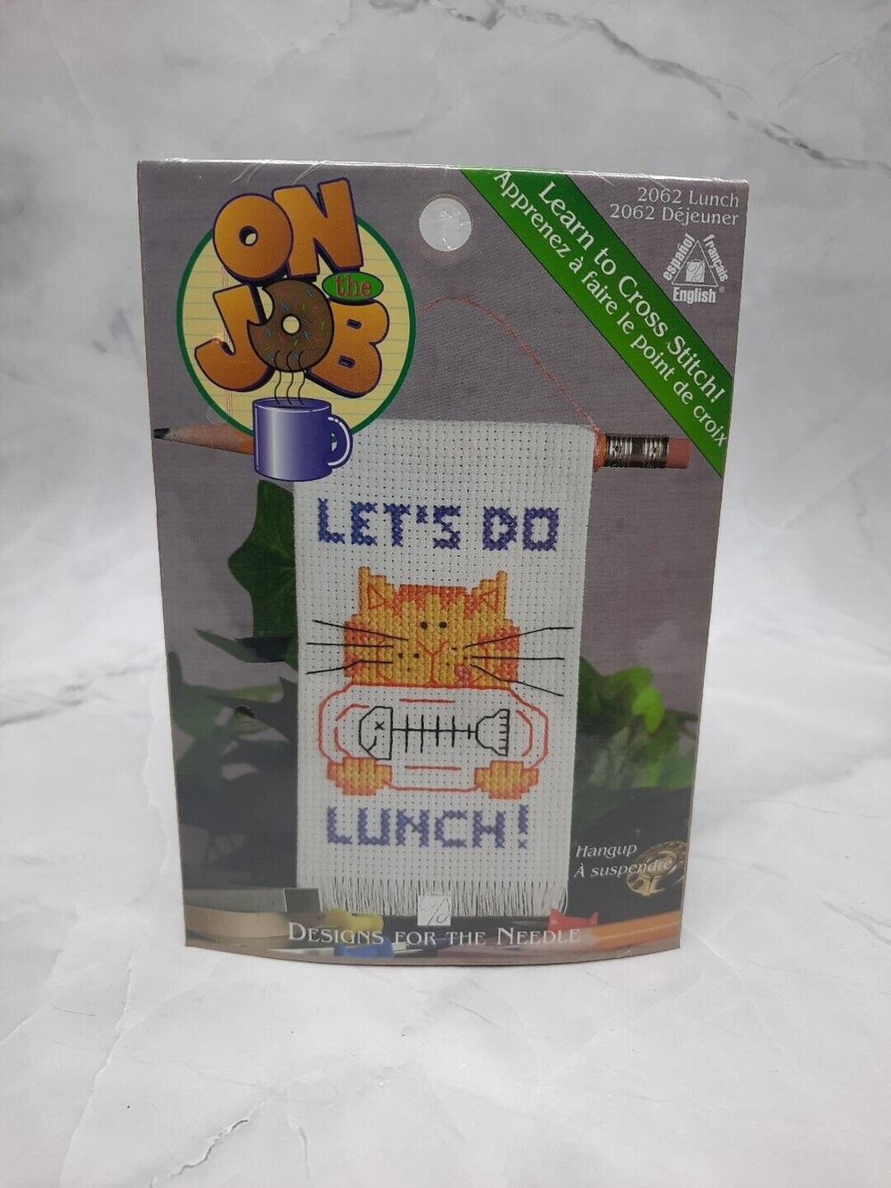 Vintage Designs For The Needle Learn to Cross Stitch Kit Lets Do Lunch Hangup